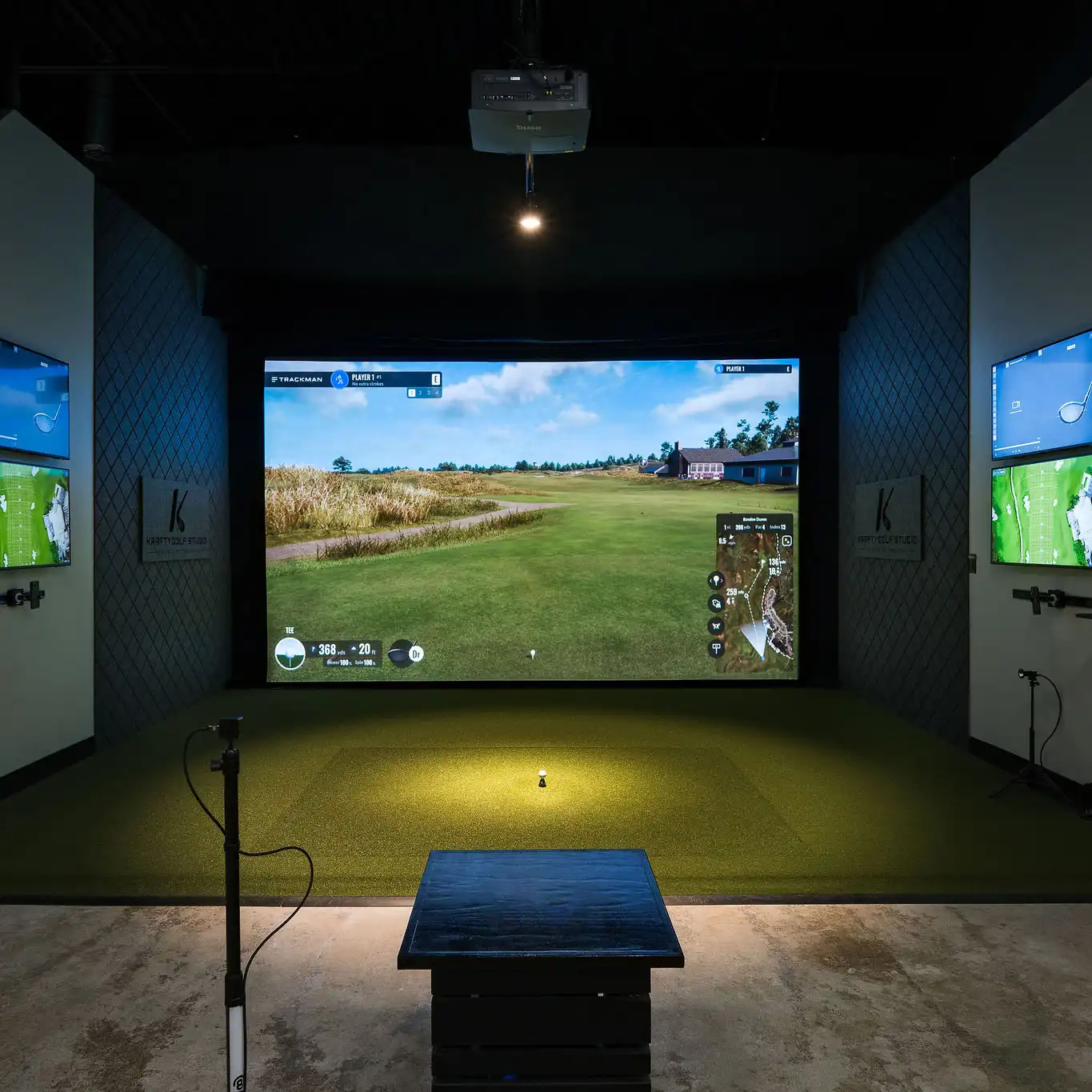 Custom golf simulator